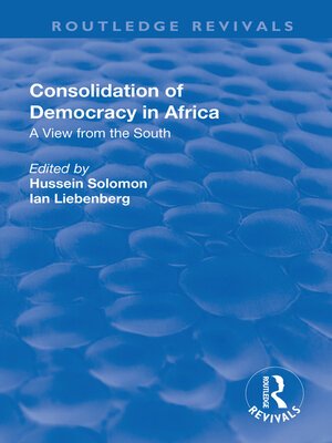 cover image of Consolidation of Democracy in Africa